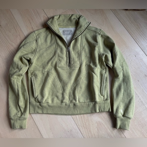 Everlane Tops - Everlane Organic Cotton Quarter Zip Sweatshirt